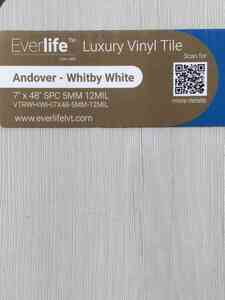 MSI Andover Whitby White 7.13 x 48.03 x 5mm Luxury Vinyl Tile LVT