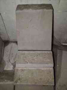 6 x 8 Rectangle Matte Galilee Gray 2 ViewLedge Beige Natural Stone