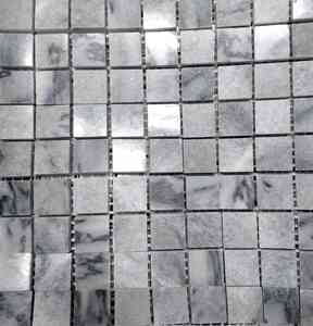 12 x 12 Square Polished or High Gloss Gray  Marble