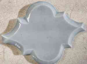 3 x 4 Arabesque Beveled Polished or High Gloss Shore Thing Ceramic Tile
