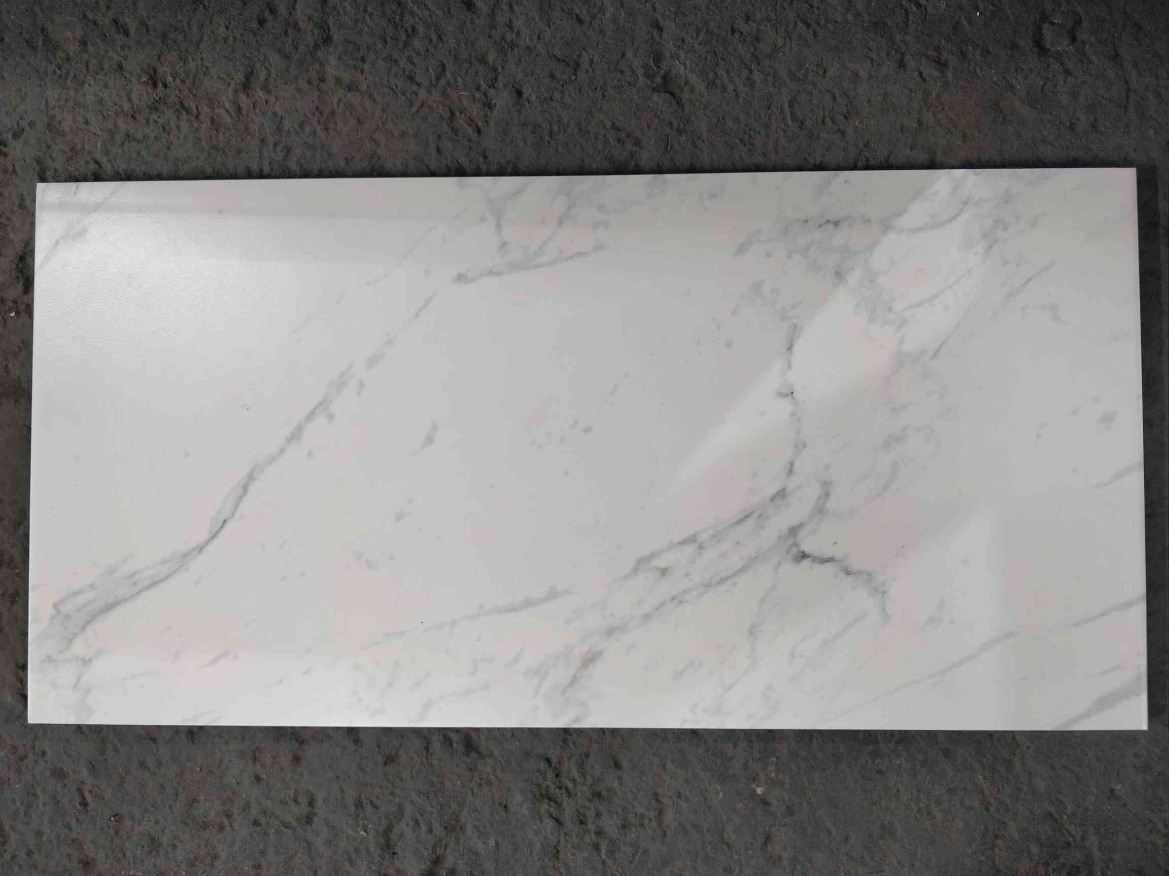 12 x 24 Rectangle Matte Carrara White Porcelain Tile