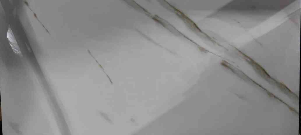 12 x 24 Rectangle Polished or High Gloss White Calacatta Porcelain Tile