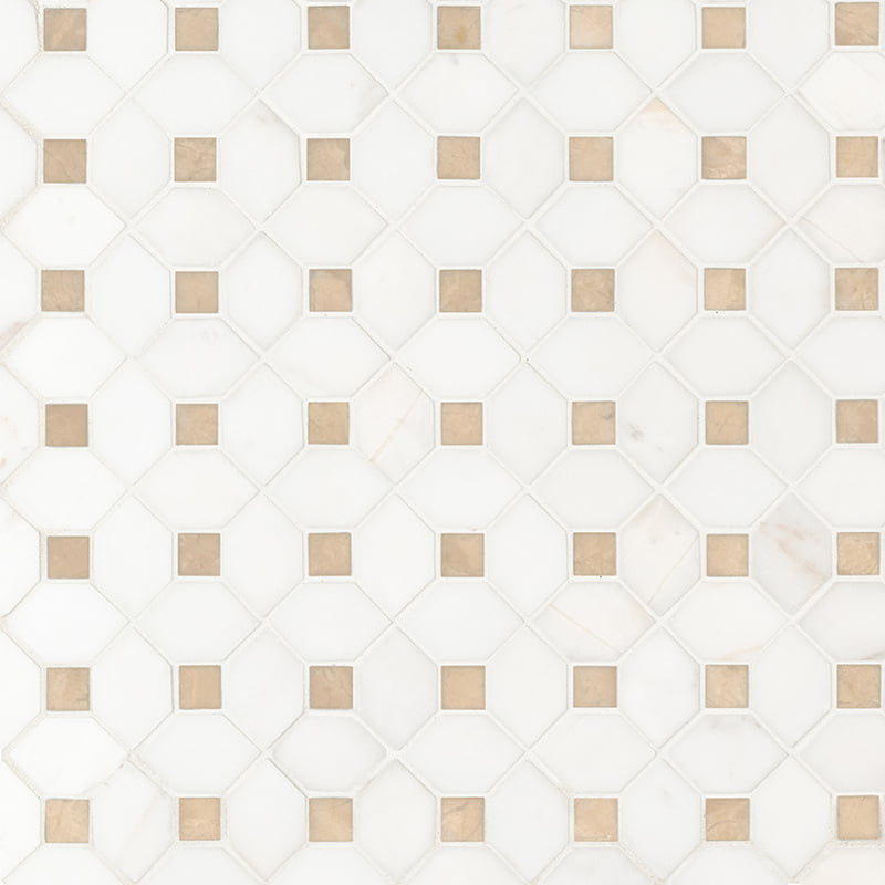 BIANCO DOLOMITE CREMA DOTTY MOSAIC