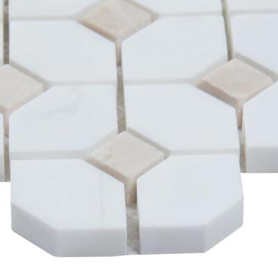 BIANCO DOLOMITE CREMA DOTTY MOSAIC