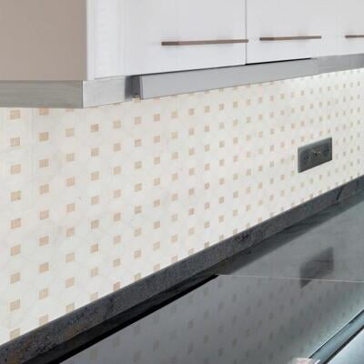 BIANCO DOLOMITE CREMA DOTTY MOSAIC