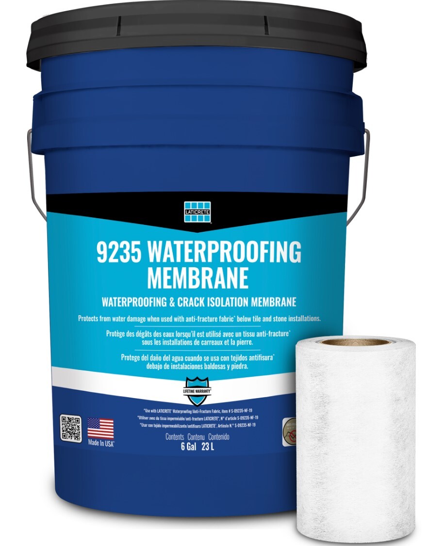 LATICRETE - 9235 WATERPROOFING MEMBRANE 6GAL/23L/300SQF FULL KITT (27.6SQM)
