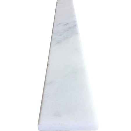 CEWMTH6010 Imperial White Marble Saddle 4x36 Beveled